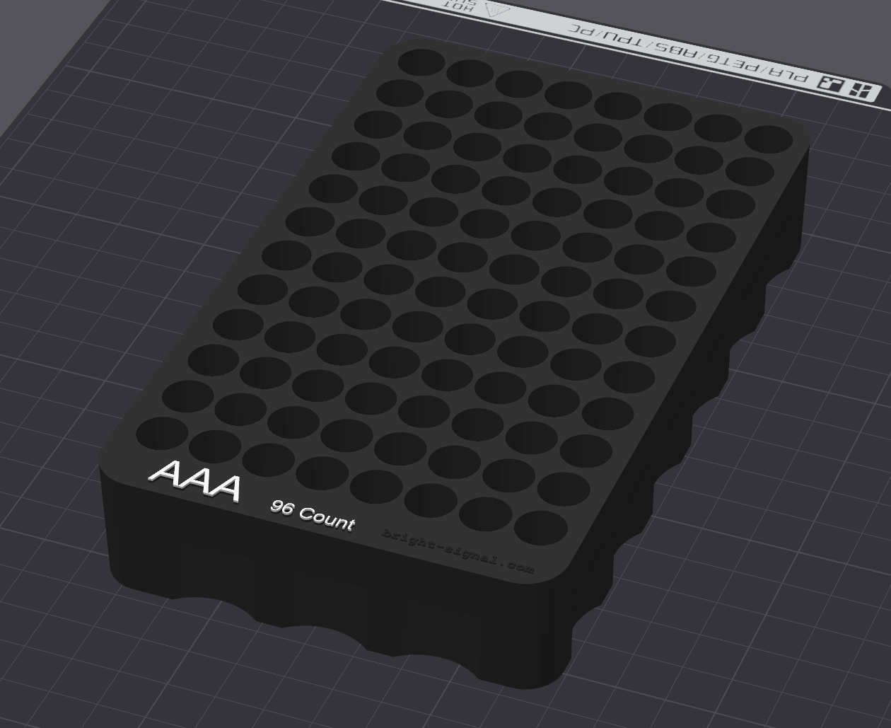 Pelican 1040 Battery Organizer Insert (3MF File) – AAA